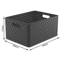 Rotho 1166808853 Opbergmand (l x b x h) 43 x 33 x 21.5 cm Antraciet 1 stuk(s) - thumbnail
