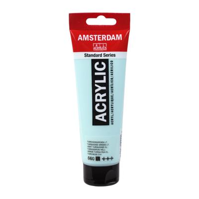 Royal Talens Amsterdam Standard Series Acrylverf Tube 120 ml - Turkooisgroen Licht 660