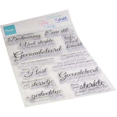 Marianne Design • clear stamps "met oprechte deelneming"