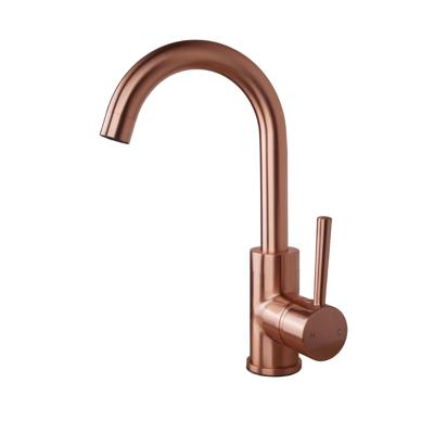 Wastafelmengkraan Aqua Splash Aloni Ensy Gebogen Uitloop Geborsteld Koper Aqua Splash Wastafelmengkraan Aqua Splash Aloni Ensy Gebogen Uitloop Geborsteld Koper Aqua Splash