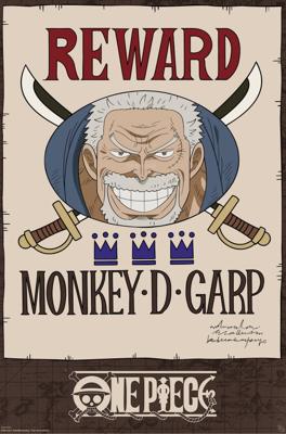 Poster One Piece - Wanted - Garp Cross Guild 61x91,5cm