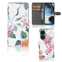 OnePlus Nord CE 3 Lite | Telefoonhoesje | Met pasjeshouder | Bird Flowers - thumbnail