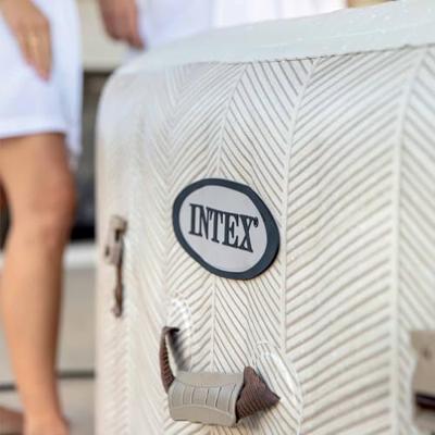 Intex opblaasbare spa | 4-persoons chevron deluxe