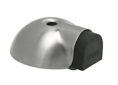 Deurbuffer vloermontage ø63x24mm rvs mat