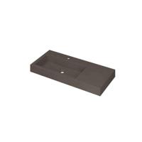 INK Momento Wastafel Quartz Wasbak Links met 1 Kraangat - 1000x450x90 mm - Quartz Beton - thumbnail