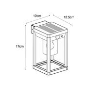 QAZQA Buiten wandlamp donkergrijs incl. LED en dimlicht op solar - - thumbnail