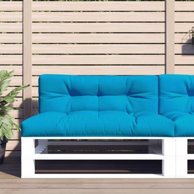 VidaXL Palletkussens 2 st stof lichtblauw VidaXL Palletkussens 2 st stof lichtblauw