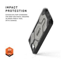 Urban Armor Gear Monarch Pro Outdoor telefoonhoes Apple iPhone 16e Titaan Inductieve lading, MagSafe compatible, Stootbestendig - thumbnail