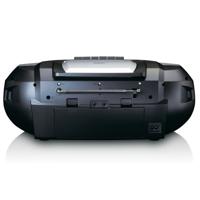 Draagbare Boombox met DAB+/FM-radio, Bluetooth®, CD, cassetterecorder en USB-speler Zilver - thumbnail