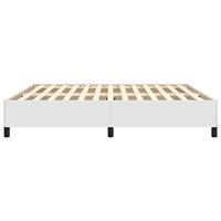 Bedframe kunstleer wit 160x200 cm - thumbnail