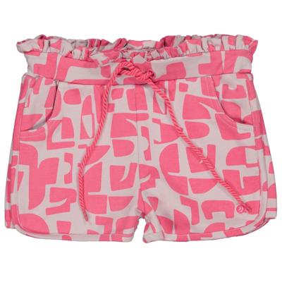 Quapi Zomer broek meisjes - paars - AOP grafisch - Florence