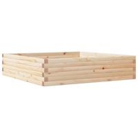 VidaXL Plantenbak 100x100x23 cm massief grenenhout - thumbnail