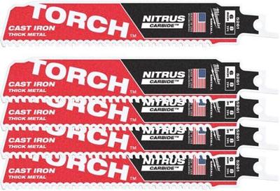 Milwaukee Accessoires Milwaukee heavy duty torch™ met nitrus carbide™ | tct torch nitrus 150mm x 8 tpi | 5 pc - 48475561 Milwaukee Accessoires Milwaukee heavy duty torch™ met nitrus carbide™ | tct torch nitrus 150mm x 8 tpi | 5 pc - 48475561