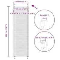 Pliss rolgordijn 60x200 cm stofbreedte 59,4 cm polyester roze - thumbnail