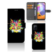 Samsung Galaxy A31 Leuk Hoesje Cat Color - thumbnail