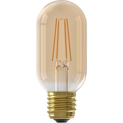 LED volglas Filament buismodel lamp 220-240V 3,5W 250lm E27 T45x110 Goud 2100K Dimbaar Calex - Calex