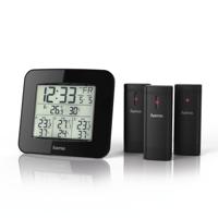 Hama weerstation ews-trio met drie sensoren zwart - thumbnail