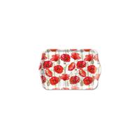 Tray melamine 13x21cm Poppy all over wit - thumbnail