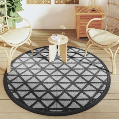 Buitenkleed 160 cm polypropeen zwart