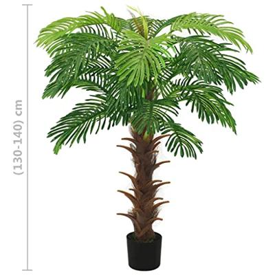 Kunstplant met pot cycaspalm 140 cm groen - thumbnail