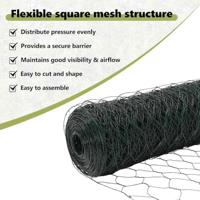 VidaXL Hexagon hek groen 1,2 x 50 m pvc - thumbnail