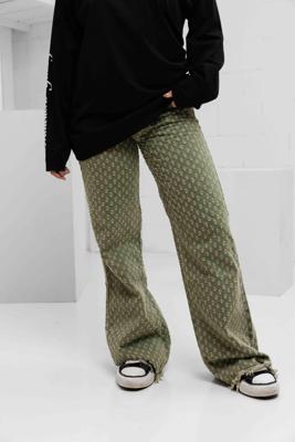 Project x Paris Gritty Jeans Dames Groen - Maat L - Kleur: Groen | Soccerfanshop