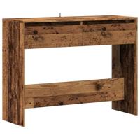 Wandtafel 100x35x76,5 cm bewerkt hout oud houtkleurig - thumbnail