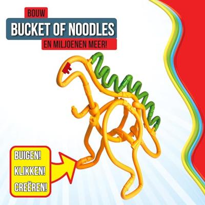 Clics Spaghetteez flexibele bouwstaafjes in opbergbox, 200dlg.
