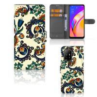 Wallet Case OPPO Reno5 Z | A94 5G Barok Flower - thumbnail