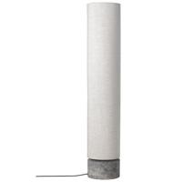 Gubi Unbound H120 Vloerlamp - Grijs marmer & Canvas wit - thumbnail