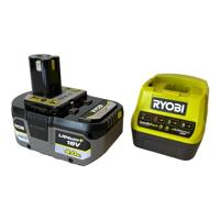 RYOBI ONE+™ 18V 1x 4,0 Ah Lithium+ accu & lader set - thumbnail