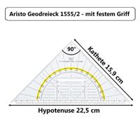 Aristo AR-1555/2 Geodriehoek 20 Cm Met Greep - thumbnail