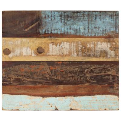 Tafelblad rechthoekig 25-27 mm 60x60 cm massief gerecycled hout Tafelblad rechthoekig 25-27 mm 60x60 cm massief gerecycled hout