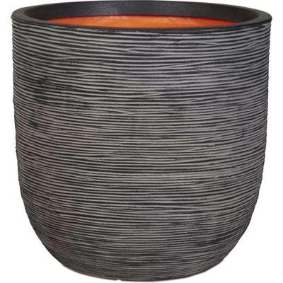 Capi nature bol rib nl kunststof bloempot 54x52 cm antraciet