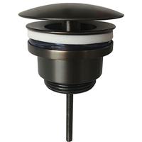 Wiesbaden Caral Luxe Wastafelplug 5/4" Gunmetal Open Afvoer - thumbnail