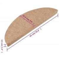 VidaXL Trapmatten zelfklevend 10 st 65x22,5x3,5 cm beige - thumbnail