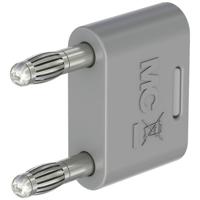 Stäubli KS-4N-19 Verbindingsstekker Grijs Stift-Ø: 4 mm Penafstand: 19 mm 1 stuk(s) - thumbnail