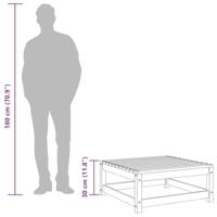 Tuinvoetenbank 70x70x30 cm massief douglashout - thumbnail