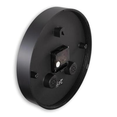 Hama Wandklok Malta met Thermo-Hygrometer Tikt Niet 25 cm Zwart/Wit