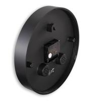 Hama Wandklok Malta met Thermo-Hygrometer Tikt Niet 25 cm Zwart/Wit - thumbnail