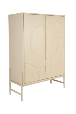 Zuiver Opbergkast 'Faces' Eikenhout, 140 x 100cm, kleur Beige