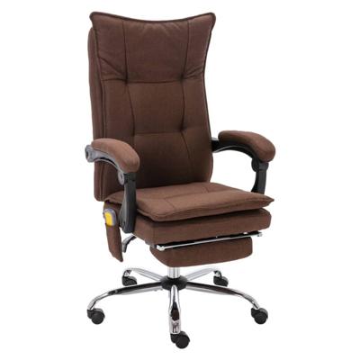 Kantoormassagestoel stof bruin