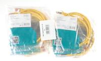 Digitus DK-1644-010-Y-10 RJ45 Netwerkkabel, patchkabel CAT 6 S/FTP 1.00 m Geel Folie afscherming, Afscherming totaal, Afgeschermd, Halogeenvrij, Simplex, - thumbnail