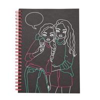 TOPModel neon Doodle kleurboek met neon stiften - thumbnail