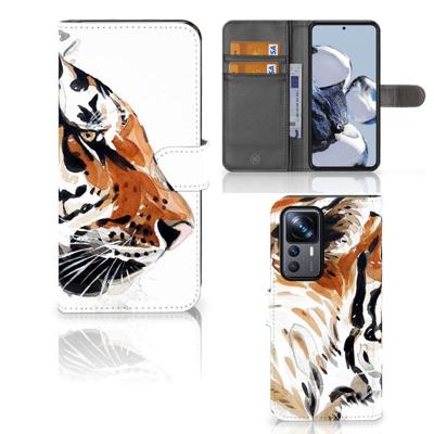 Hoesje Xiaomi 12T | 12T Pro Watercolor Tiger Hoesje Xiaomi 12T | 12T Pro Watercolor Tiger