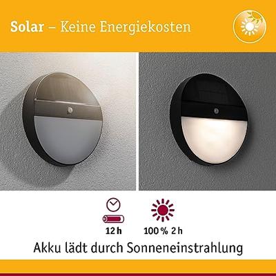 Paulmann 94264 Eloise Wandlamp op zonne-energie Energielabel: A (A - G) 1 W Warmwit Antraciet