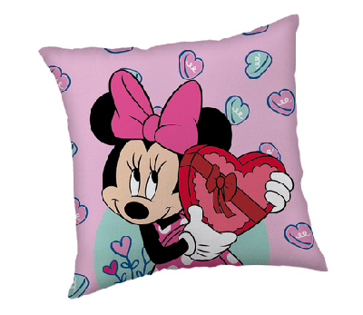 Minnie Mouse sierkussen hearts 40x40 cm