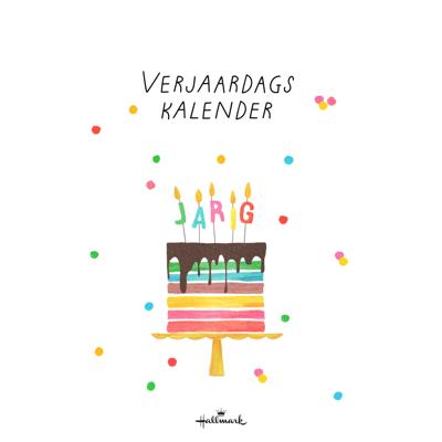 Verjaardagskalender kort pretty cute 21x30
