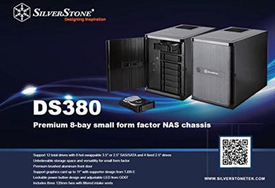 SilverStone SST-DS380B mini tower behuizing - thumbnail