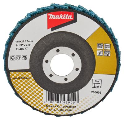 Makita Accessoires Lamellen conditioneringschijf 115mm fijn - B-40777 B-40777 Makita Accessoires Lamellen conditioneringschijf 115mm fijn - B-40777 B-40777